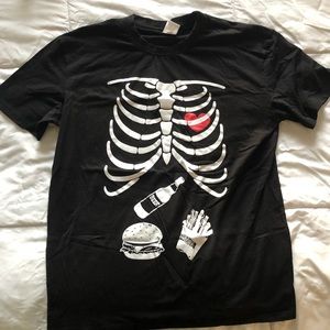 Mens Halloween Skeleton T-Shirt